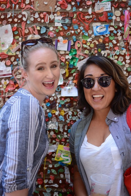 gum wall vibes with a bestie, bitch.